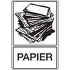 Recycling Sign STN 970 polypropylene - "Papier" - 300x450mm